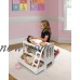 Badger Basket Trundle Doll Bunk Bed with Ladder - White/Pink - Fits American Girl, My Life As & Most 18" Dolls   